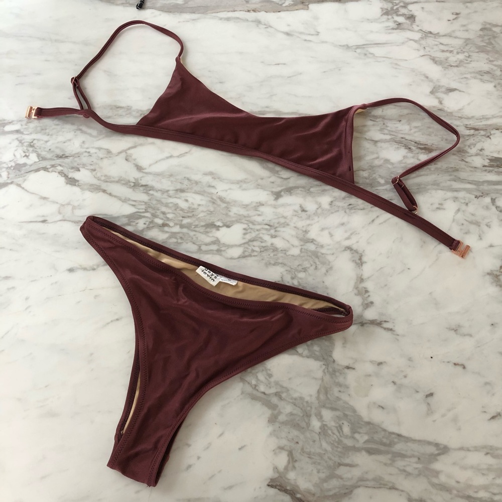 Some days lovin burgundy bikini